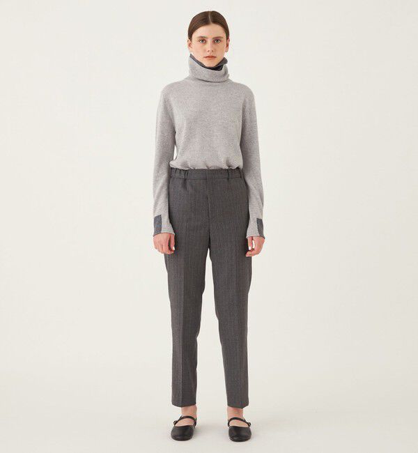 GALERIE VIE「ライトフラノストレッチ シガレットパンツ」|スラックス|