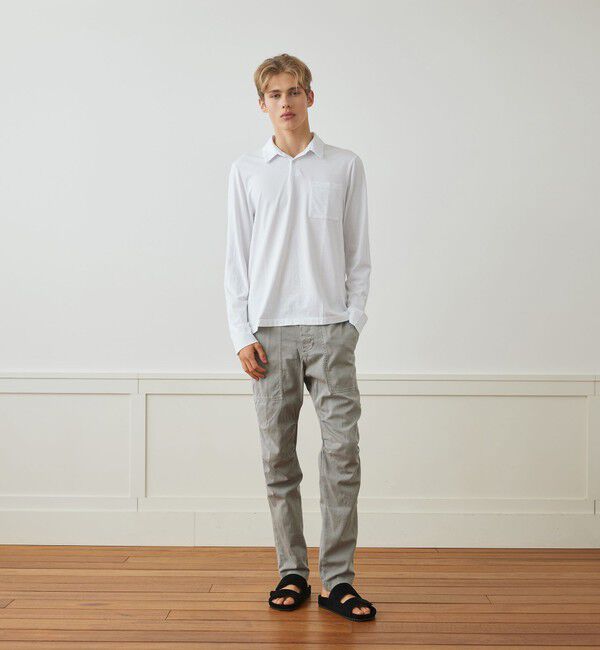 JAMES PERSE「コットンベーシック ロングスリーブポロシャツ MSX3304」|ポロシャツ|