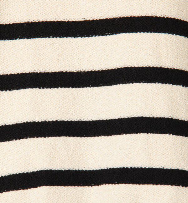 GALERIE VIE「フリゼコットンボーダー クルーネックプルオーバー」|ニット・セーター|