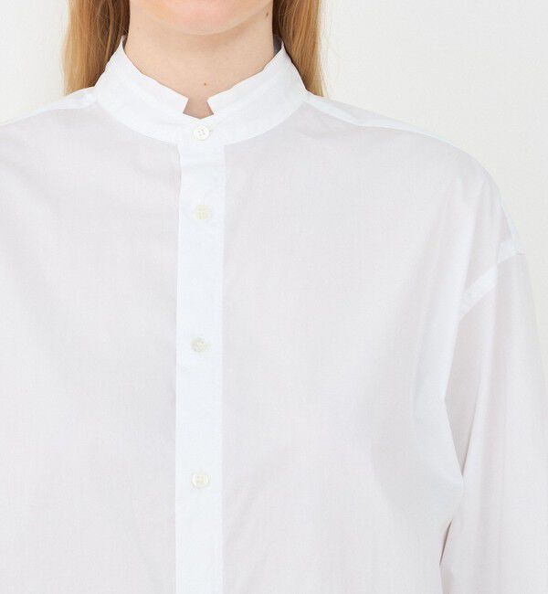 GALERIE VIE「コットンブロード スタンドカラーシャツ」|シャツ・ブラウス|