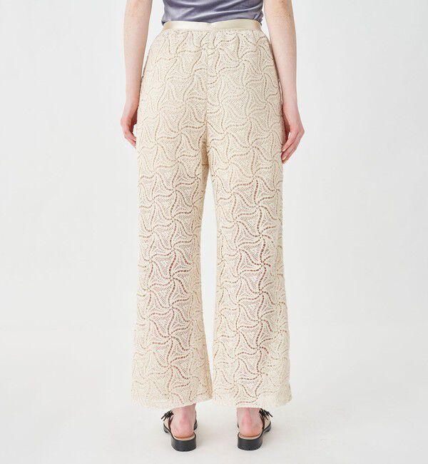 MACPHEE「トライアングルクロシェ セミフレアパンツ」|その他|