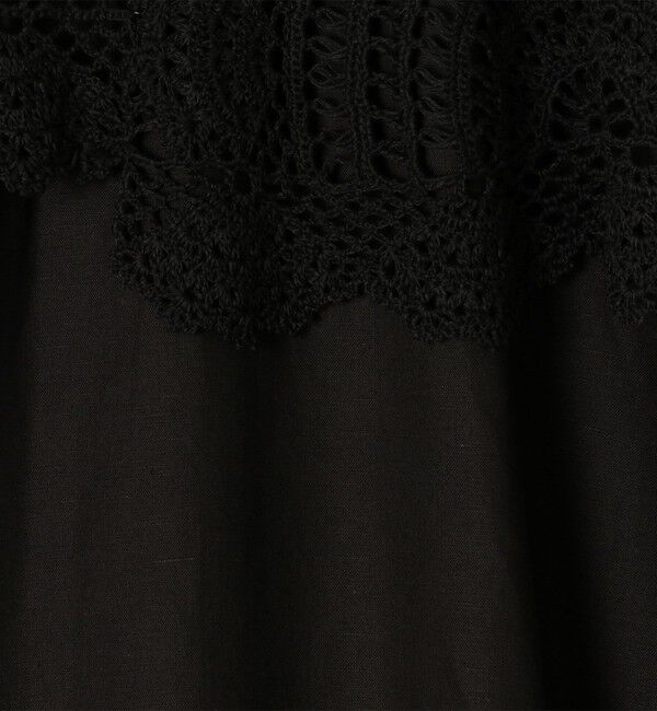 MACPHEE「レイヤードクロシェ ホルターネックワンピース」|ワンピース|