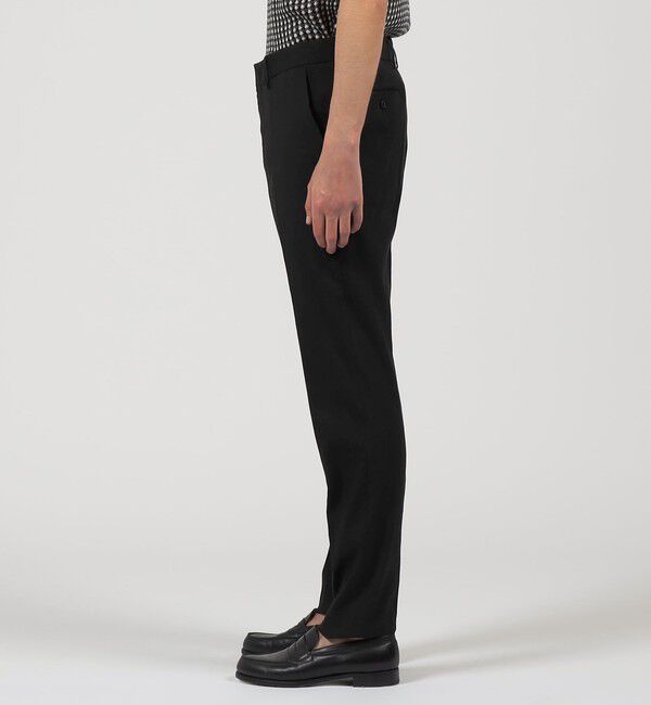 TOMORROWLAND MENS「ストレッチリネン ノープリーツスリムスラックス」|スラックス|