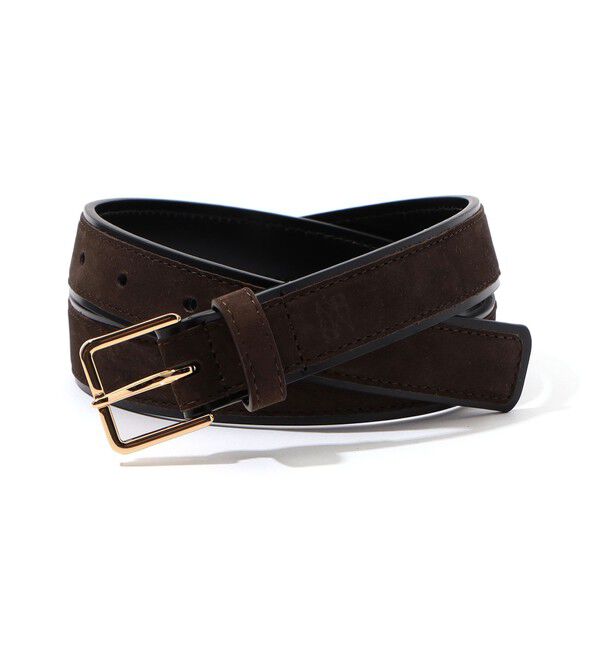 TOMORROWLAND GOODS「MAISON BOINET コンビベルト」|ベルト|48 ダークブラウン系