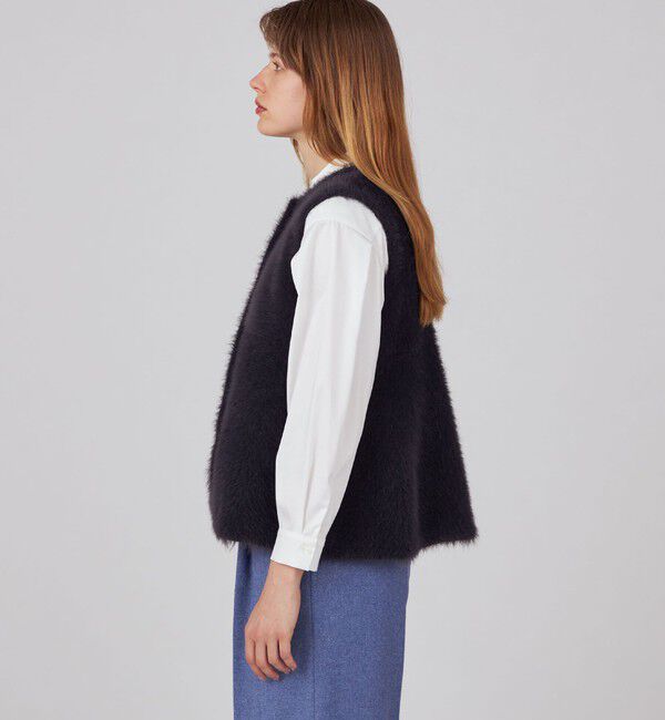 Ballsey「フェザーヤーン ペプラムベスト」|ベスト・ジレ|