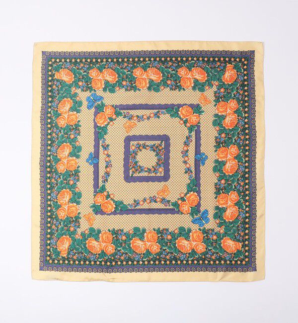 SOULEIADO「シルクプリントスカーフ」|バンダナ・スカーフ|