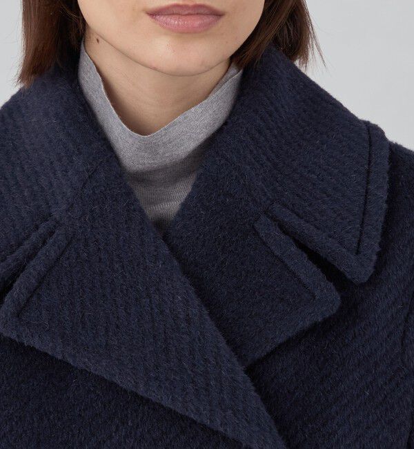 TOMORROWLAND collection「モヘヤダイヤゴナル ピーコート」|ピーコート|