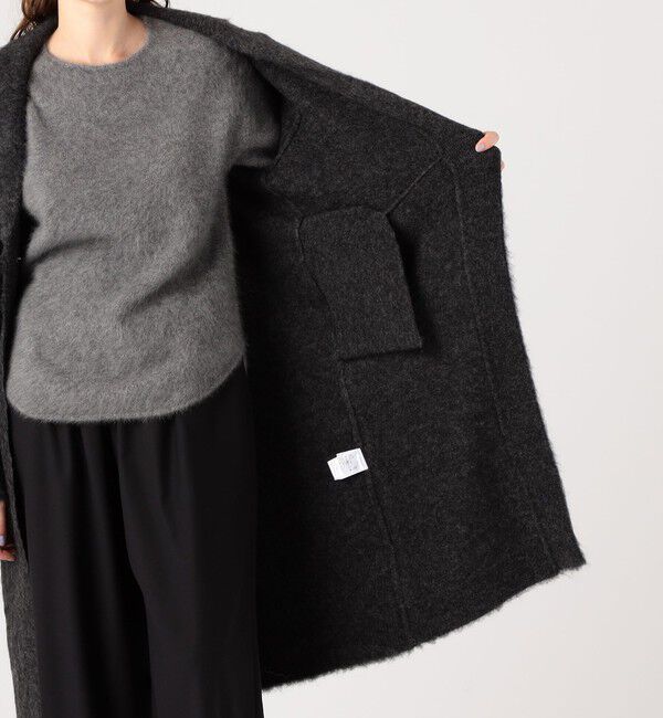 DES PRES「スーリーアルパカロングカーディガン」|テーラードジャケット|
