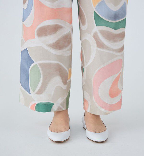 Ballsey「セルフロートプリント タックセミワイドパンツ」|その他|