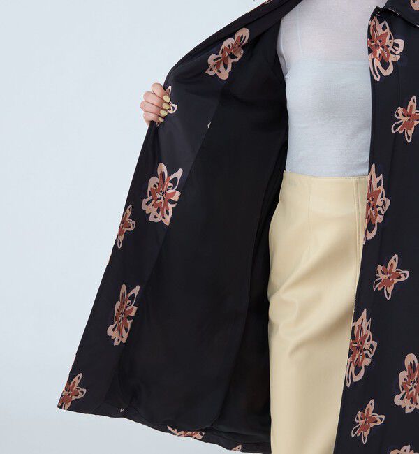 MACPHEE「フラワープリント ステンカラーコート」|ステンカラーコート|