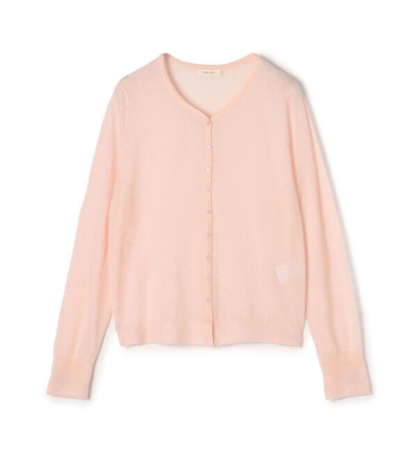 DES PRES「ソフトカシミヤシルク Vネックカーディガン」|カーディガン|31 ライトピンク
