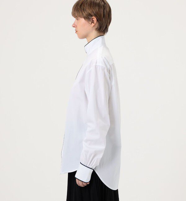 TOMORROWLAND BUYING WEAR「BOURRIENNE EQUIPAGE コットン ハイカラ―シャツ」|シャツ・ブラウス|