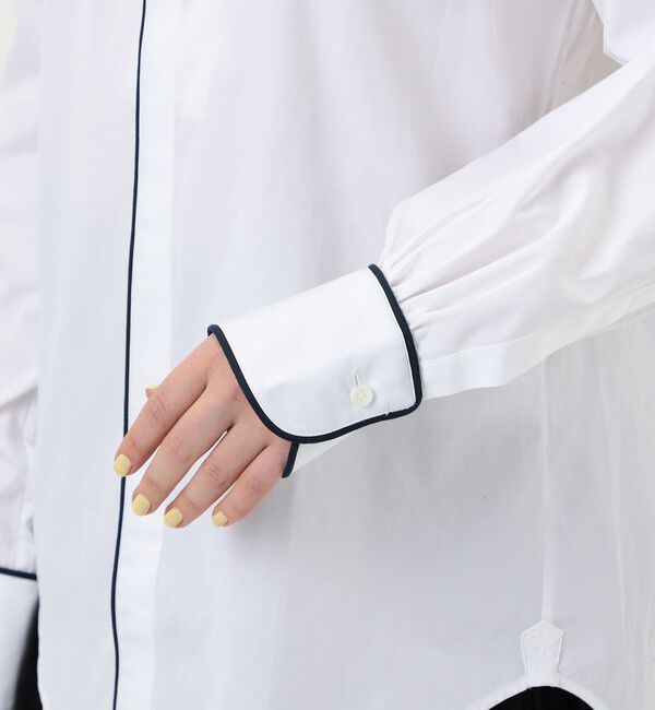 TOMORROWLAND BUYING WEAR「BOURRIENNE EQUIPAGE コットン ハイカラ―シャツ」|シャツ・ブラウス|