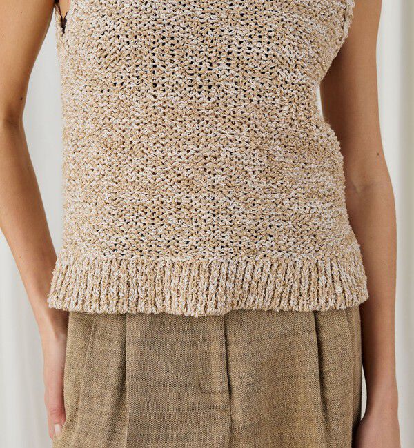 DES PRES「ピコットテープヤーン クルーネックベスト」|ベスト・ジレ|