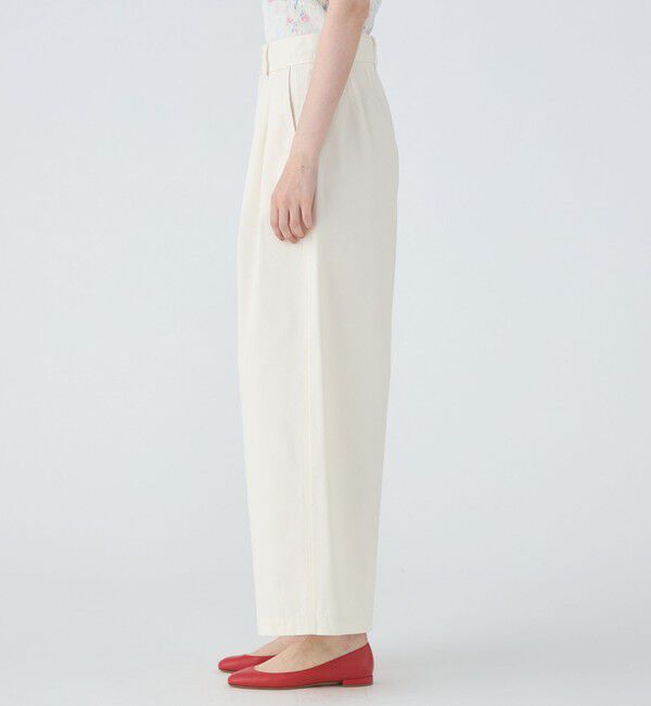 MACPHEE「シルクネップウェザー タックワイドパンツ」|その他|