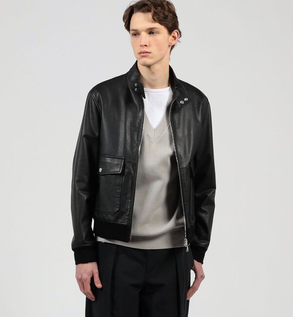 TOMORROWLAND MENS「【WEB先行予約・別注】EMMETI GREYSON カーフ ドライビングブルゾン」|ブルゾン・スタジャン|