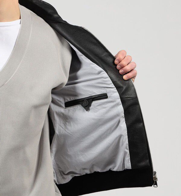 TOMORROWLAND MENS「【WEB先行予約・別注】EMMETI GREYSON カーフ ドライビングブルゾン」|ブルゾン・スタジャン|