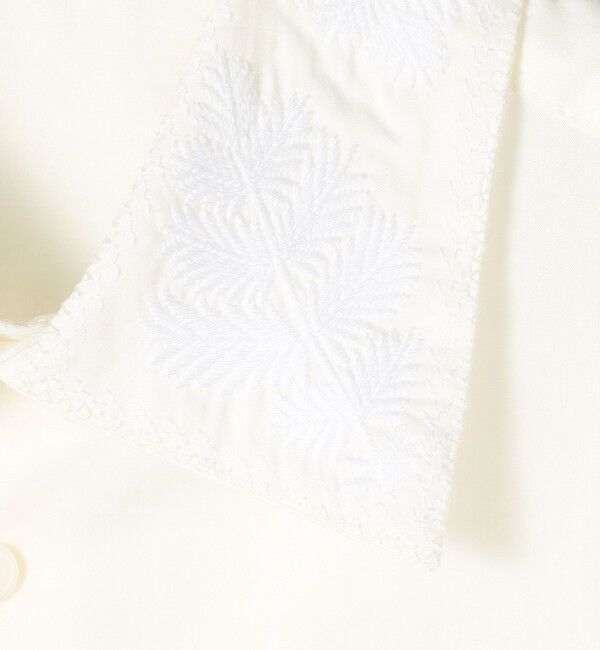 MACPHEE「リーフエンブロイダリー レギュラーカラーシャツ」|シャツ・ブラウス|