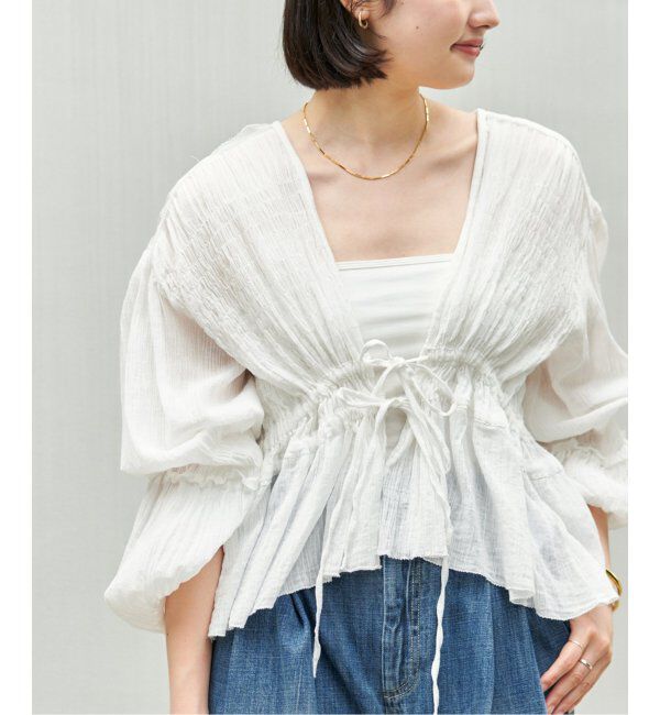 Plage「《追加》R&rsquo;IAM SWEET ブラウス 2」|シャツ・ブラウス|ホワイト