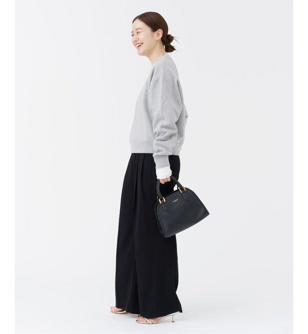 IENA「《追加2》TA/PL ジョーゼットタックワイドパンツ」|スラックス|