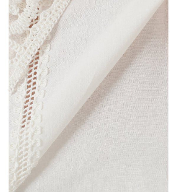 IENA LA BOUCLE「IENA LA BOUCLE エンブロイダリーレースコンビシャツ」|シャツ・ブラウス|