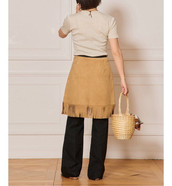 IENA LA BOUCLE「IENA LA BOUCLE ライトリブハーフスリーブプルオーバー」|Tシャツ・カットソー|