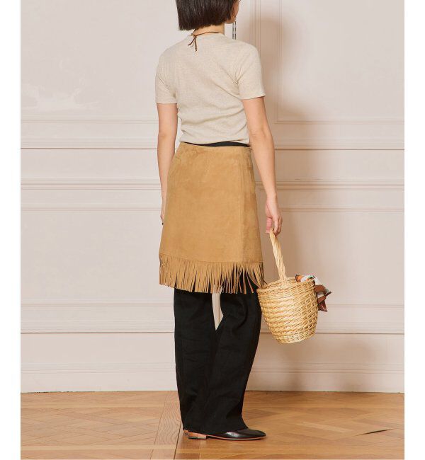 IENA LA BOUCLE「IENA LA BOUCLE ライトリブハーフスリーブプルオーバー」|Tシャツ・カットソー|