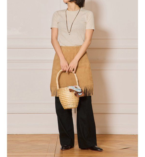 IENA LA BOUCLE「IENA LA BOUCLE ライトリブハーフスリーブプルオーバー」|Tシャツ・カットソー|