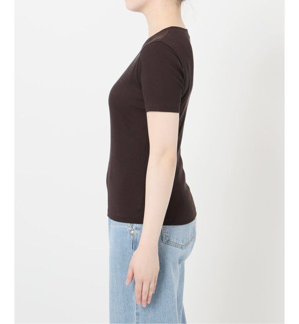 IENA LA BOUCLE「IENA LA BOUCLE ライトリブハーフスリーブプルオーバー」|Tシャツ・カットソー|