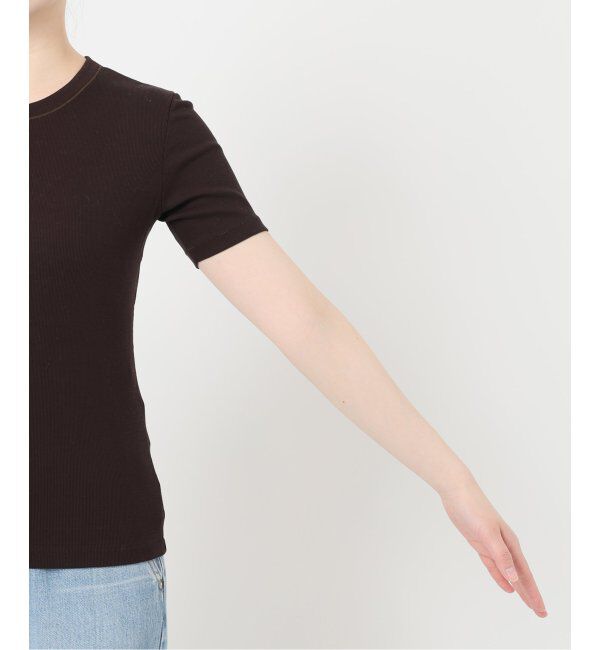 IENA LA BOUCLE「IENA LA BOUCLE ライトリブハーフスリーブプルオーバー」|Tシャツ・カットソー|