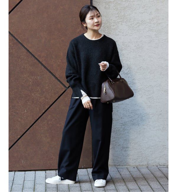 SLOBE IENA「《3サイズ展開/WEB限定/追加》ウール混ドロストイージースラックス」|スラックス|