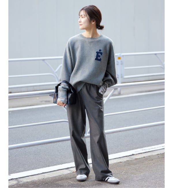 SLOBE IENA「《3サイズ展開/WEB限定/追加》ウール混ドロストイージースラックス」|スラックス|