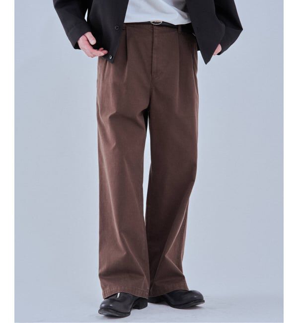 EDIFICE「《予約》ハイカウント ツイル チノパン」|チノ|