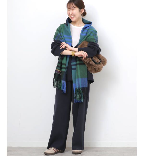 追加》【TWEEDMILL/ツイードミル】 チェックストール（JOURNAL