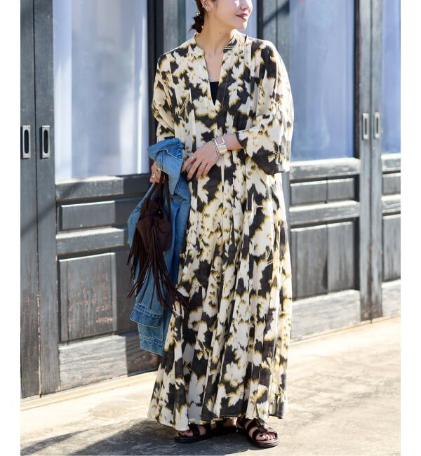 JOURNAL STANDARD「《予約》オリエンタルプリントワンピース」|ワンピース|イエロー