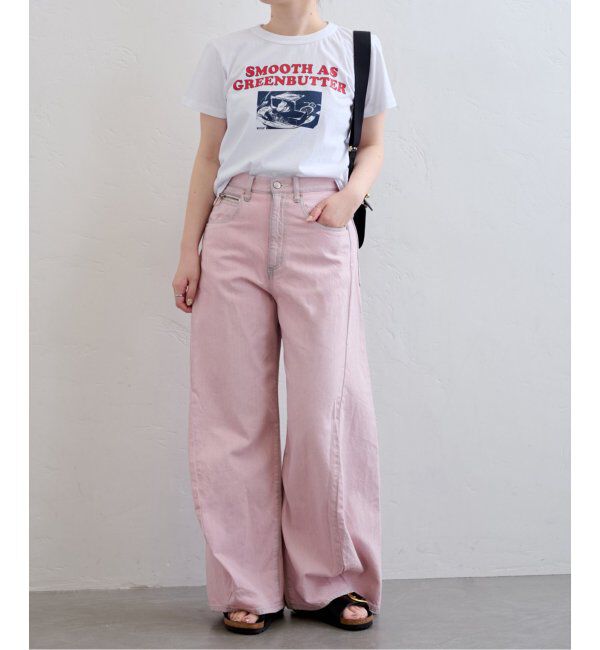 U by SPICK&SPAN「フローストルーズバレルレッグデニム」|デニム|