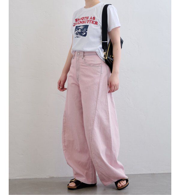 U by SPICK&SPAN「フローストルーズバレルレッグデニム」|デニム|