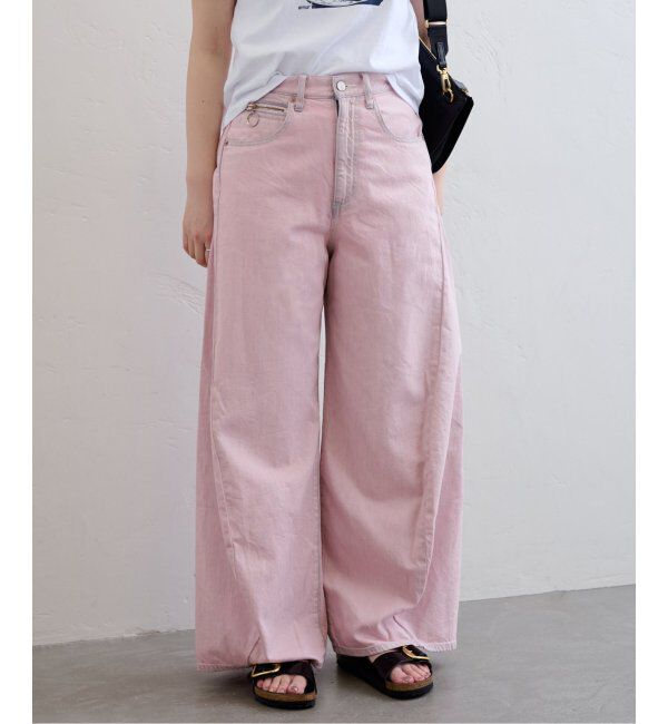 U by SPICK&SPAN「フローストルーズバレルレッグデニム」|デニム|