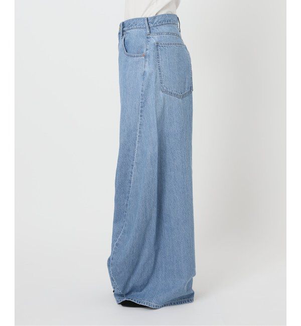 U by SPICK&SPAN「フローストルーズバレルレッグデニム」|デニム|