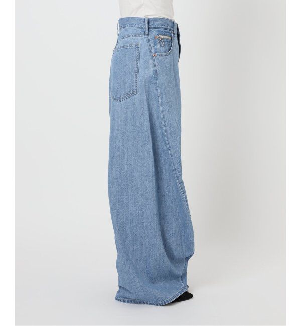 U by SPICK&SPAN「フローストルーズバレルレッグデニム」|デニム|