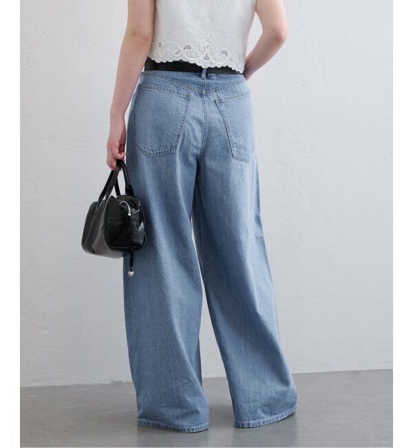 U by SPICK&SPAN「フローストルーズバレルレッグデニム」|デニム|