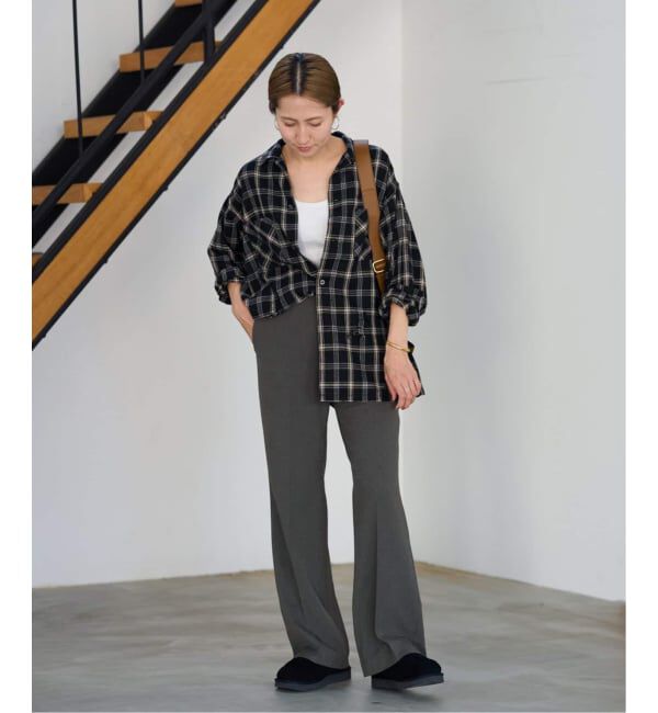 FRAMeWORK「≪WEB先行 / 追加≫裏起毛フレアパンツ」|スラックス|