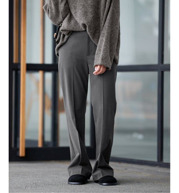 FRAMeWORK「≪WEB先行 / 追加≫裏起毛フレアパンツ」|スラックス|