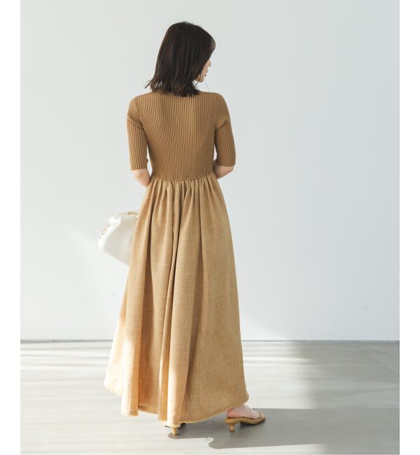 NOBLE「《予約》フロントジップドッキングワンピース」|ワンピース|