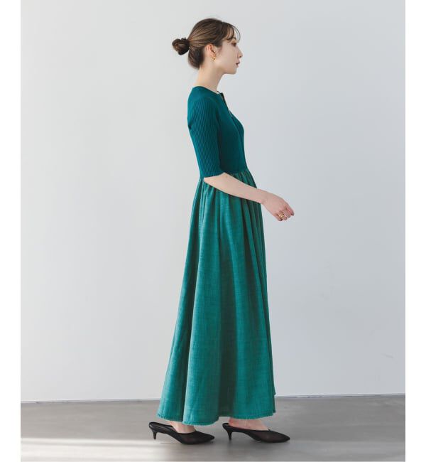 NOBLE「《予約》フロントジップドッキングワンピース」|ワンピース|