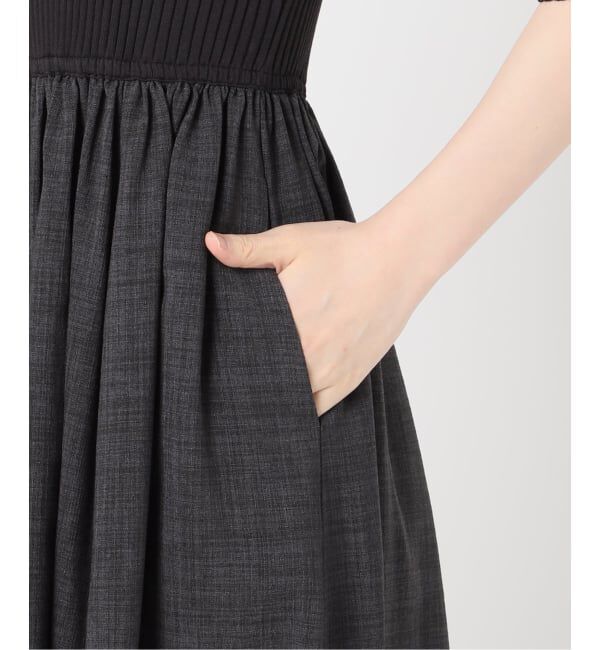 NOBLE「《予約》フロントジップドッキングワンピース」|ワンピース|