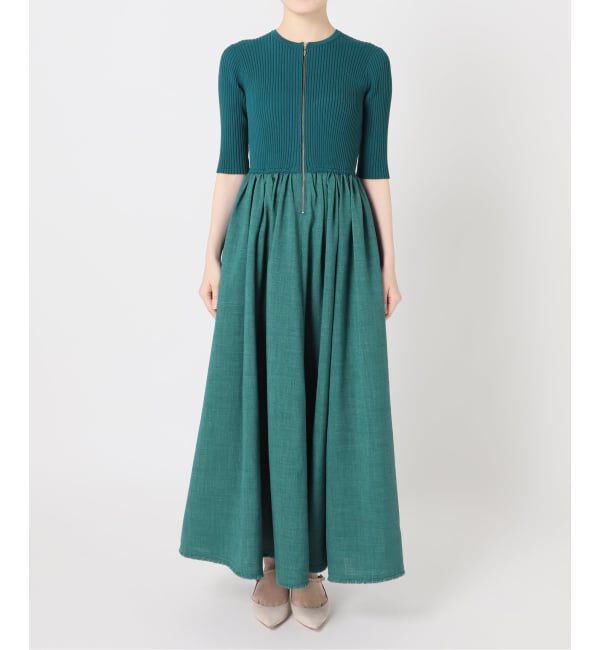 NOBLE「《予約》フロントジップドッキングワンピース」|ワンピース|