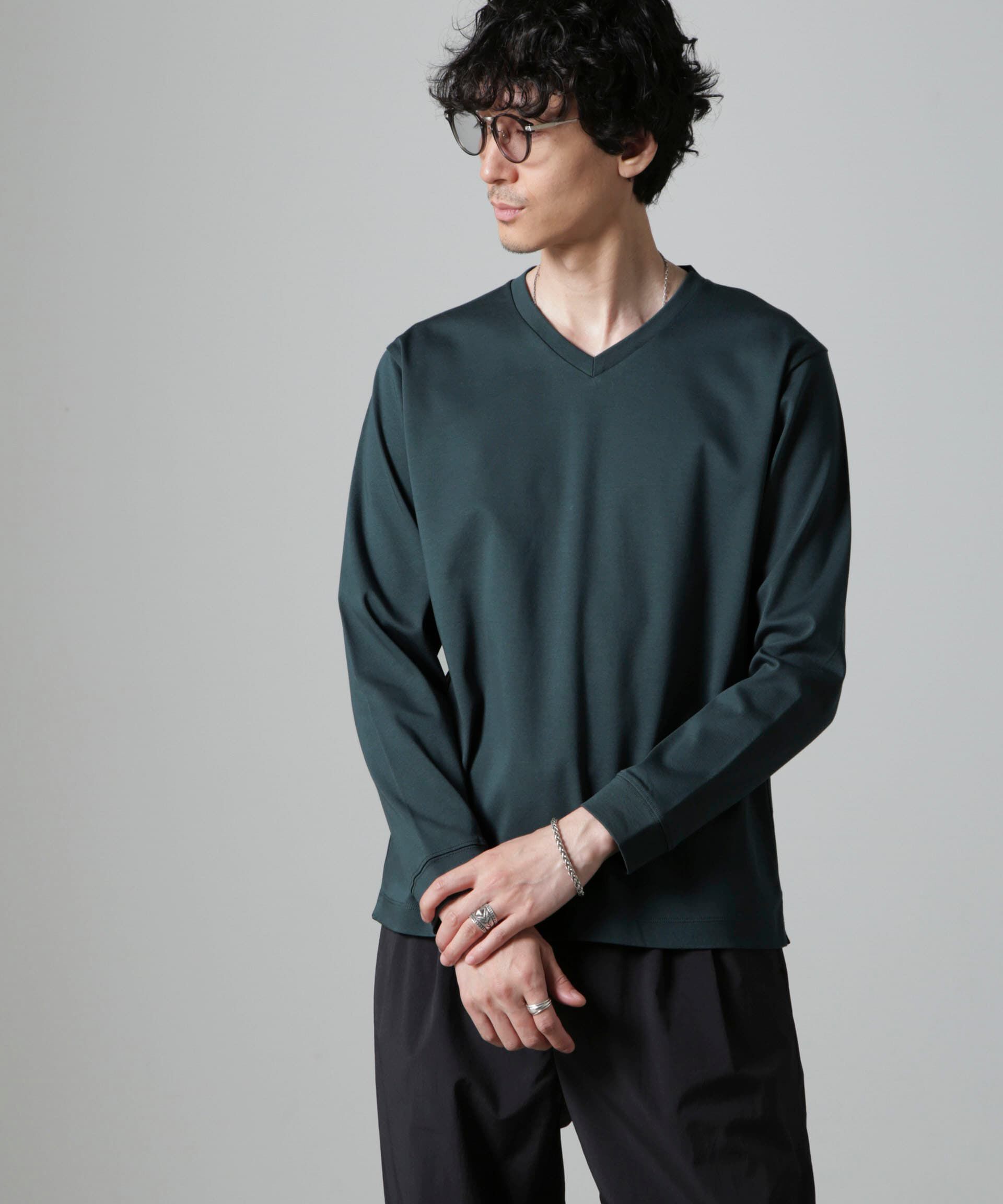 nano･universe「アンチスメルＶネックTシャツ 長袖」|Tシャツ・カットソー|