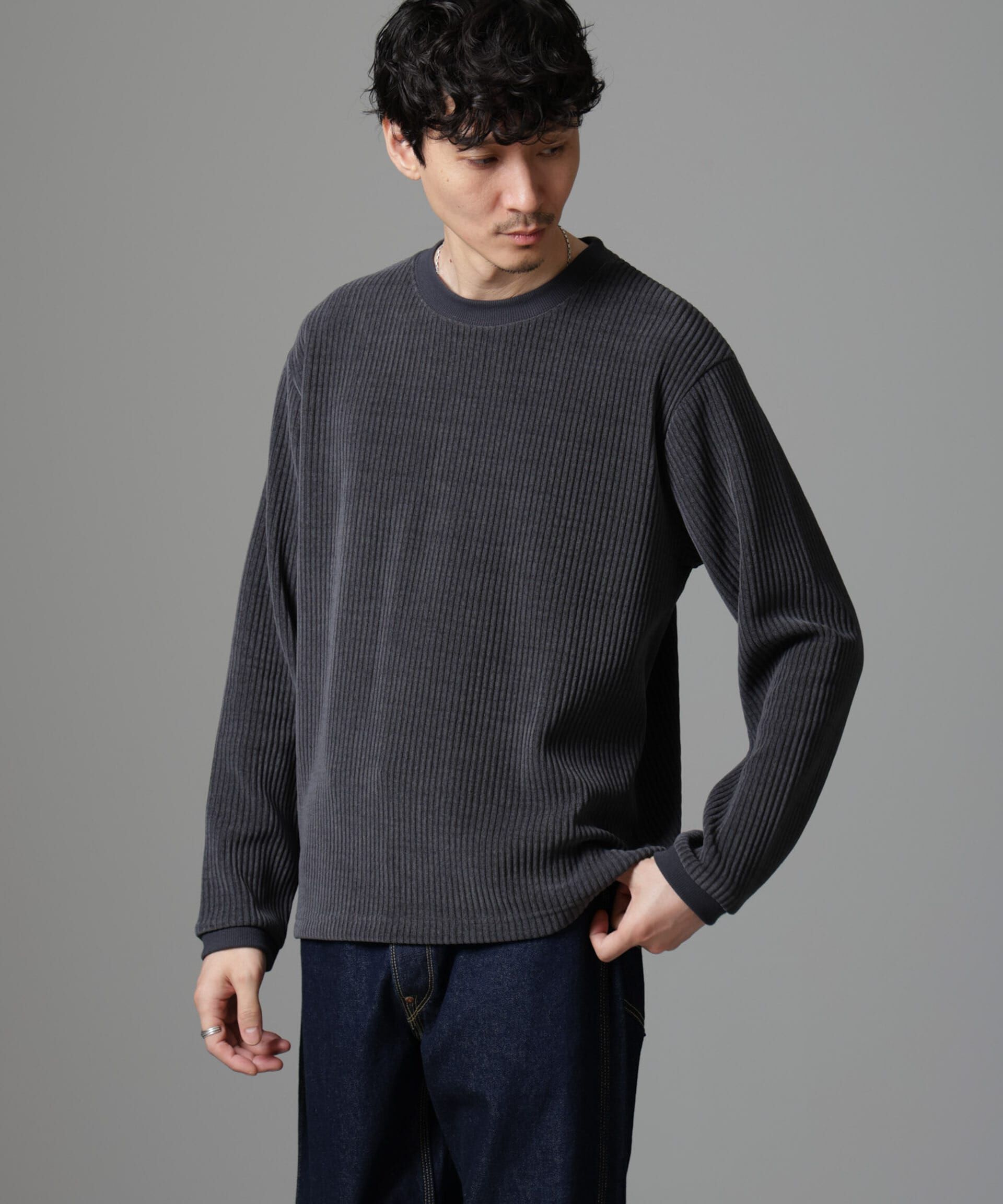 nano･universe「ジャージーコールプルオーバー」|Tシャツ・カットソー|