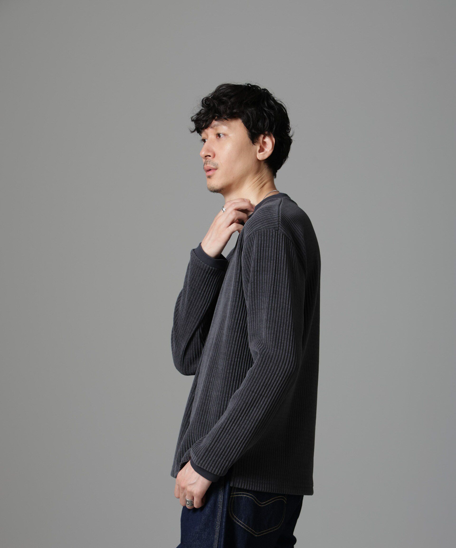 nano･universe「ジャージーコールプルオーバー」|Tシャツ・カットソー|